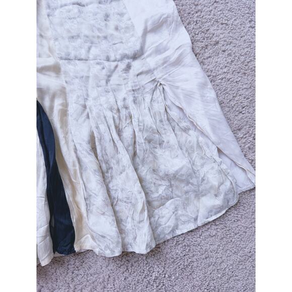 Stella McCartney Silk Mini Skirt Cream Pleated Small Quiet Luxury Old Money Chic - Picture 10 of 15